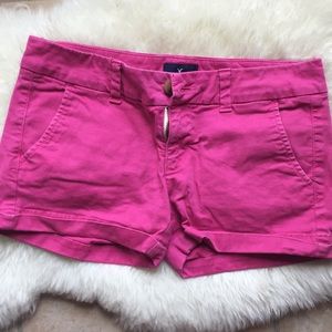 BOGO! American Eagle Pink Midi Stretch Shorts